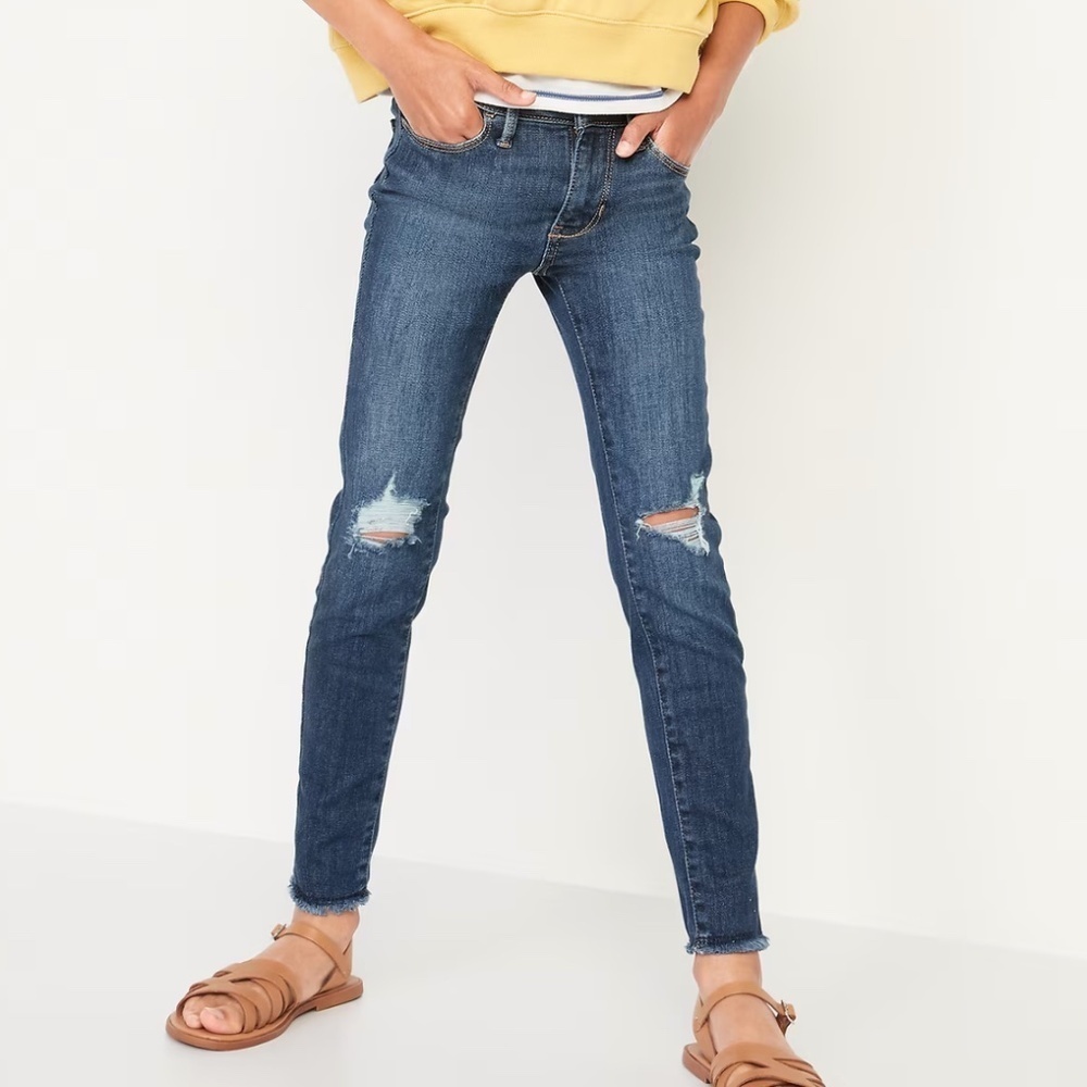 Old Navy  High-Waisted Rockstar 360° Stretch Jeggings for Girls (Size 6)